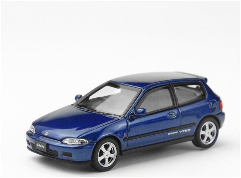 LCD-MODELS Honda Civic SiRII EG6 Blue 1:64 car Pre-built Model view2