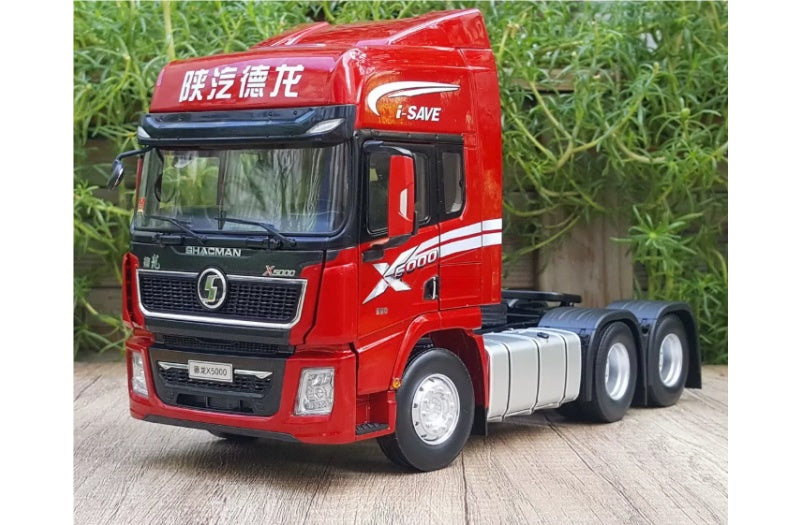 SHACMAN Delong X5000 Tractor Red I-SAVE 1:24 Truck Pre-built Airliner Model Display view1