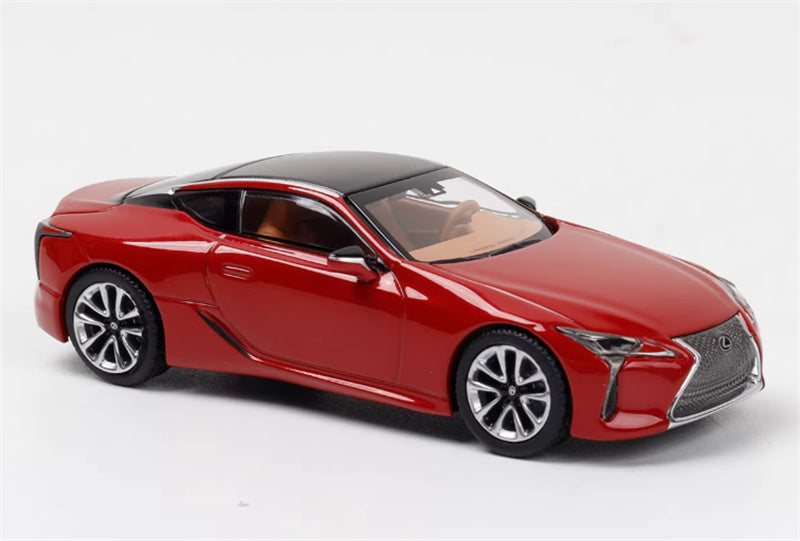 Almost Real Lexus LC500 2018 Radiant Red CL 1:64 Car Pre-built Airliner Model Display view3