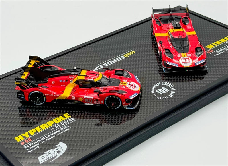 BBR MODELS Ferrari 499P Le Mans 2023 Set #50 and #51 LTD 151PCS 1:43 Car Model view5