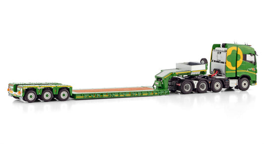 WSI VOLVO FH4 GLOBETROTTER 8X4 LOWLOADER - 3 AXLE Zwatra 1:50 Model
