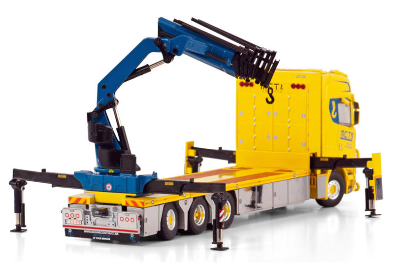 WSI SCANIA S CS20H 8X4 W/ LOADER CRANE + JIB MCT 1:50 Model