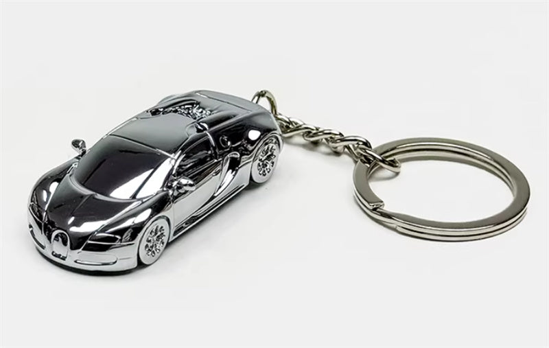 1:87 Bugatti   silver plating  SEEKER  DIECAST Keychain Model