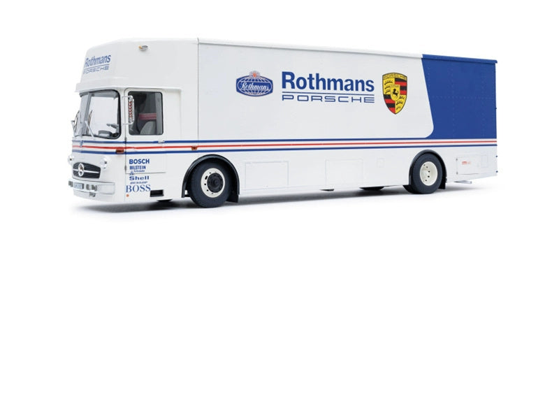 Schuco Mercedes Benz O317 K Race Trans. ROTHMANS blue/white 1/18 DIECAST Truck