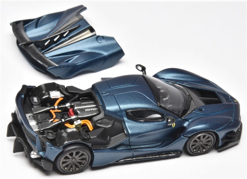Little Toys Ferrari FXX-K EVO Supercar Limited Edition 399PCS ONLY Abu Dhabi Blue 1:64 Car Pre-built Model view2