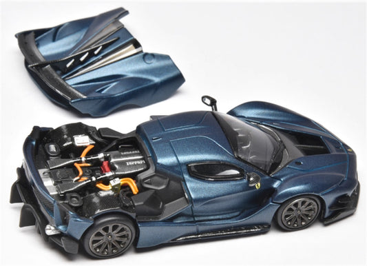 Little Toys Ferrari FXX-K EVO Supercar Limited Edition 399PCS ONLY Abu Dhabi Blue 1:64 Car Pre-built Model view2