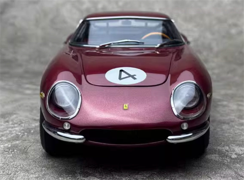 CMC Ferrari 275 GTB/C Combined Governor's and Tourist Trophy 1966 Rodriguez #4 Sprinkle red Limited Edition 1000PCS ONLY 1:18 Car Pre-built Model view8