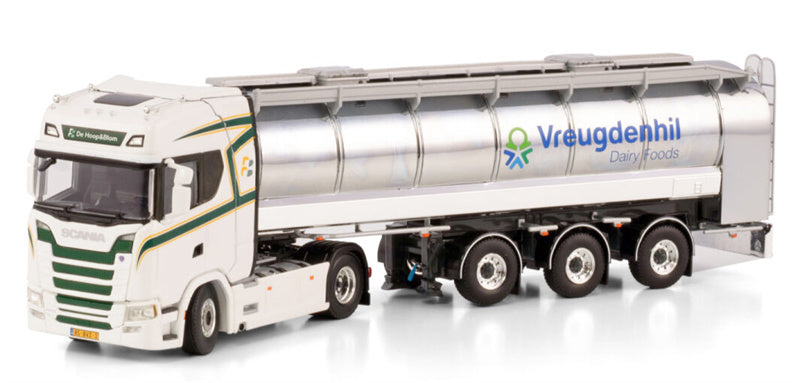 WSI SCANIA S HIGHLINE CS20H 4X2 RMO TANK TRAILER - 3 AXLE De Hoop & Blom Vreugdenhil 1:50 Truck Pre-built Model