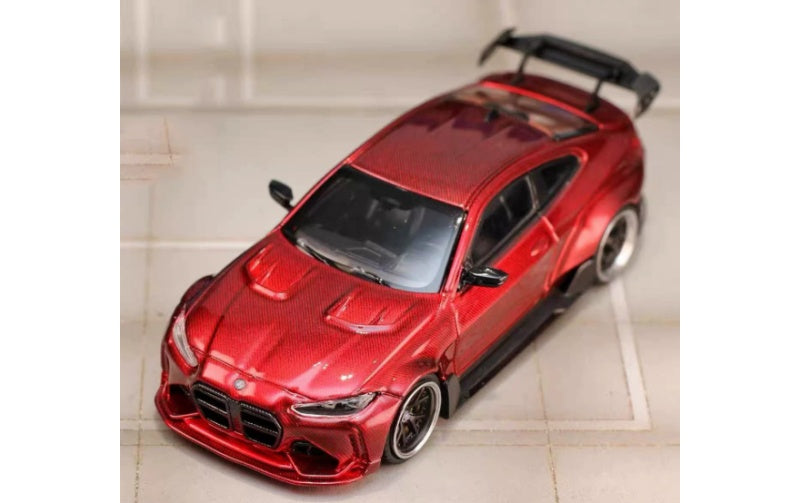 1:64 BMW M4 G82  All carbon red SW  Limited Edition DIECAST Model
