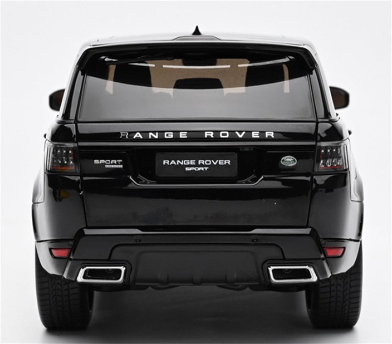 WHELART Range Rover Sport 2018 black - Silver wheels 1:18 Car Pre-built Model view10
