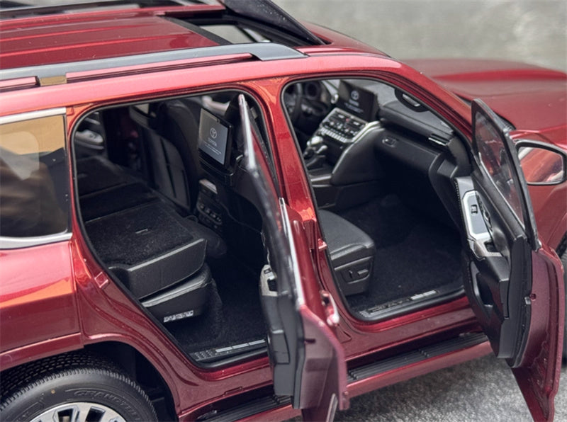 LCD-MODELS Toyota Land Cruiser LC300 ZX SUV red 1:18 Car Pre-built Model view4