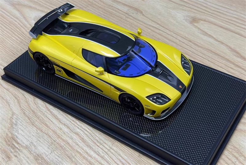 1:18 Koenigsegg CCX yellow VMB Resin Car Model view2