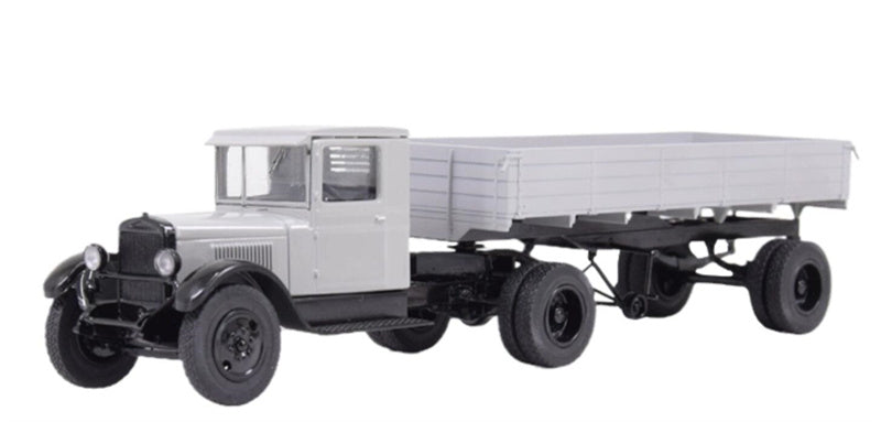 StartScaleModels ZIS-10 SOVIET TRUCK WITH TRAILER 1:43 Truck Pre-built Model