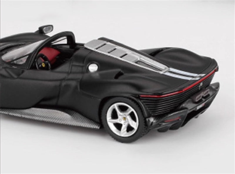 BBR MODELS Ferrari Daytona SP3 convertible Matte Black 1:64 Car Pre-built Model view7