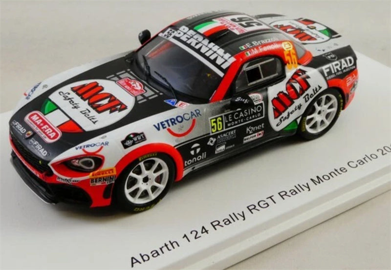 Spark Abarth 124 Rally RGT Rally Monte Carlo 2019 1:43 Car Pre-built Model view1