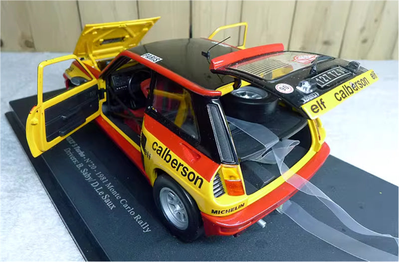 Universal Hobbies Renault 5 Turbo N 20 - 1981 Monte Carlo Rally Drivers: B.Saby / D.Le Saux Limited Edition 1500PCS ONLY 1:18 Car Pre-built Model