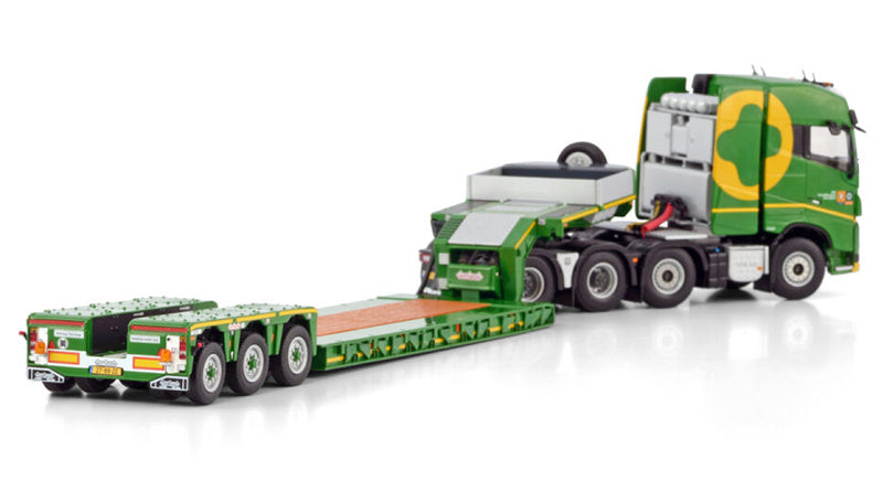 WSI VOLVO FH4 GLOBETROTTER 8X4 LOWLOADER - 3 AXLE Zwatra 1:50 Model