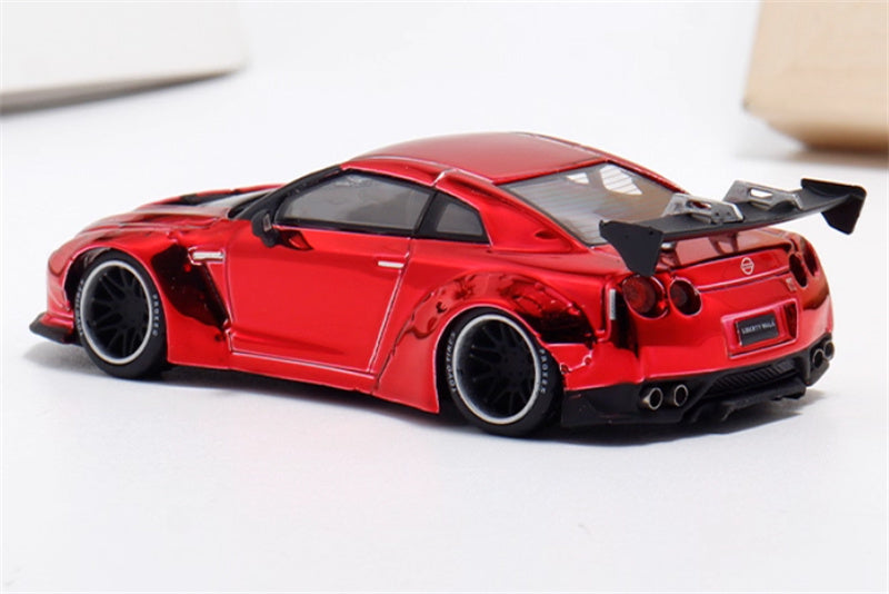 mymodelcollect Nissan GT-R R35 LBWK Limited Edition Electroplating Red 1:64 Car Pre-built Model view4