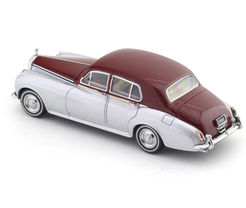 GFCC 1955 Rolls Royce Silver Cloud classic car Red Silver Double LHD 1:64 car Pre-built Model view3