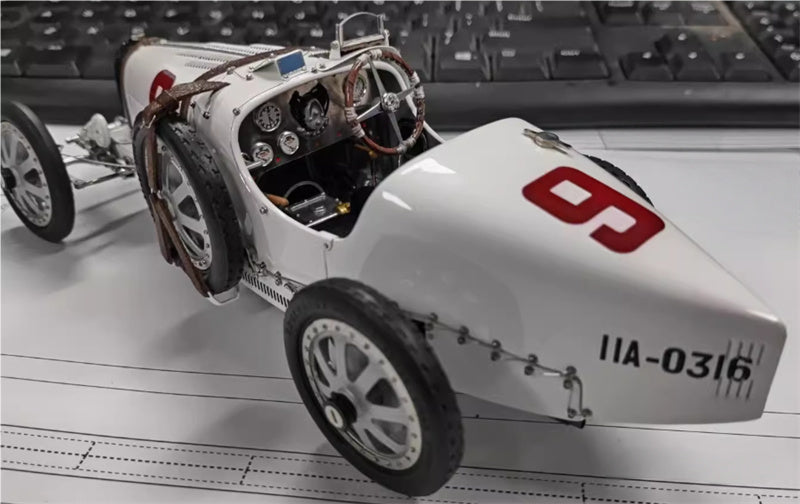 CMC Bugatti Typ 35 Grand Prix Nation Colour Project Deutschland #9 Limited Edition 800PCS ONLY 1:18 Car Pre-built Model view7