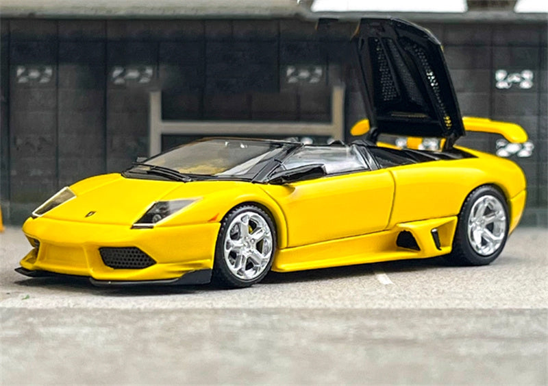 Phantom Knight Lamborghini Miura LP640 sports car Limited Edition 999PCS ONLY Convertible yellow 1:64 Car Pre-built Model view5