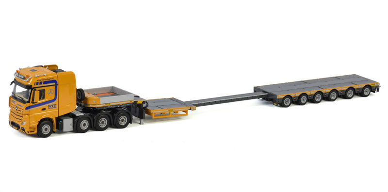 WSI ACTROS MP4 SLT GIGA SPACE 8X4 LOW LOADER - 6 AXLE KTF Harlingen 1:50 Truck Pre-built Model