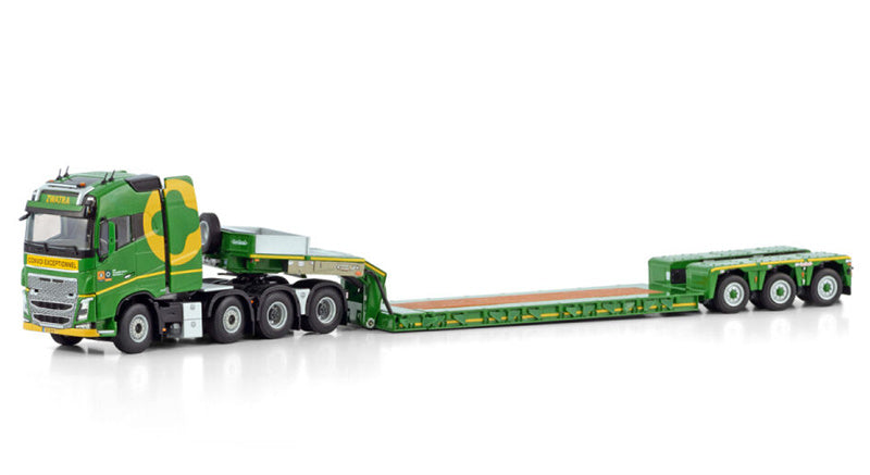 WSI VOLVO FH4 GLOBETROTTER 8X4 LOWLOADER - 3 AXLE Zwatra 1:50 Model