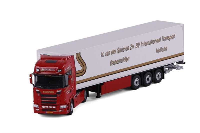 CAVALLINO Scania S Highline H. van der Sluis Container Truck 1:50 Truck Pre-built Model