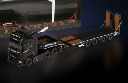 1:50 Scania DEVELON S Serie 4 Axle IMC  Black Diecast Model