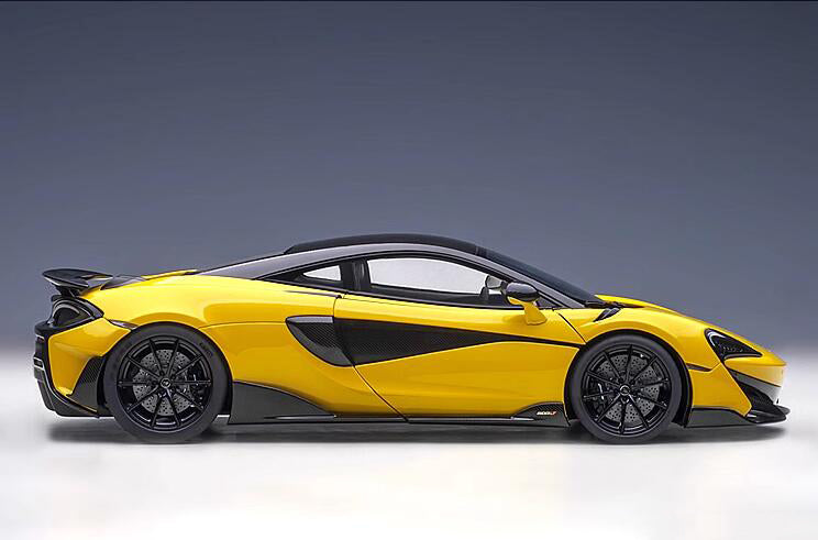 AUTOART McLaren 600LT sports car yellow 1:18car Pre-a Model