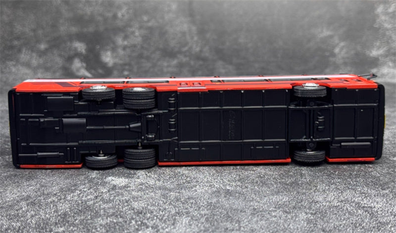 Beijing Public Transport Jinling Double decker JLY6121S Special Line 1 Bus red 1:64 Bus Pre-built Model view6