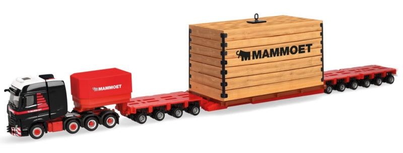 1:87 MERCEDES BENZ  ACTROS SLT w/ trailer + load MAMMOET   DIECAST Model