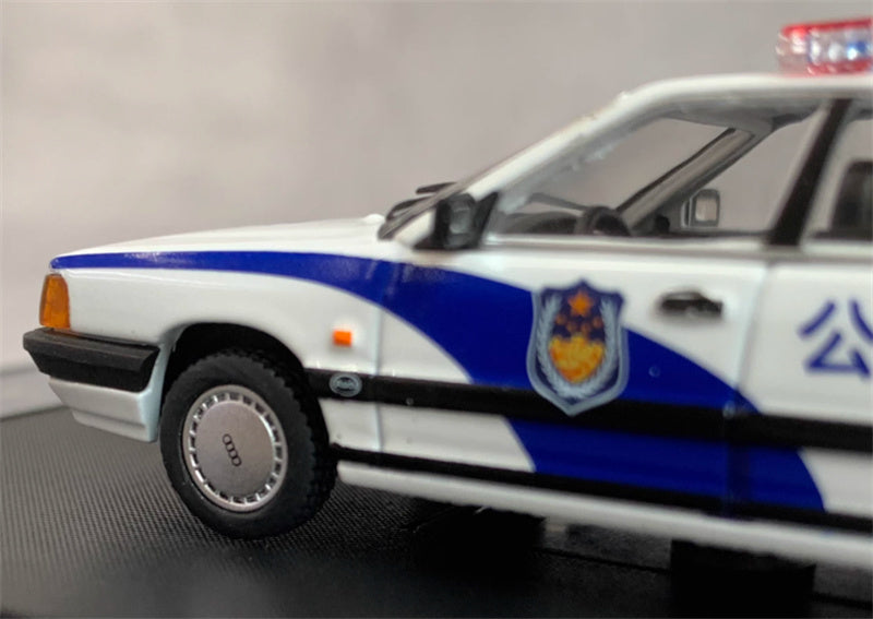Rhino Model Audi 100 C3 Police car version 1:64 Car Pre-built Model view2