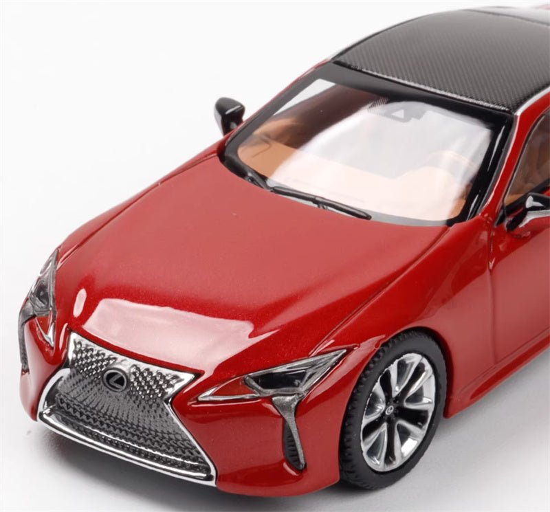Almost Real Lexus LC500 2018 Radiant Red CL 1:64 Car Pre-built Airliner Model Display view4