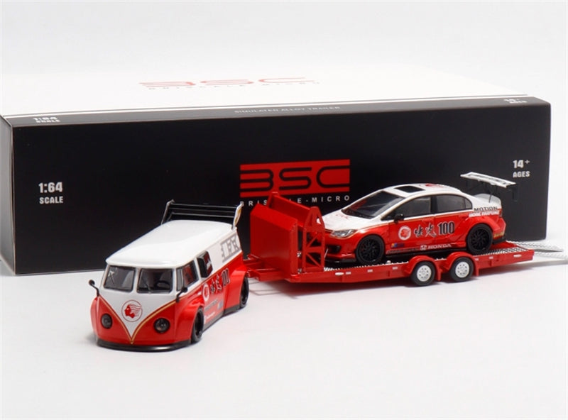 1:64 VW T1 w/ Honda CIVIC #100 Idemitsu Livery BSC DIECAST Limited Edition 499pcs ONLY Model