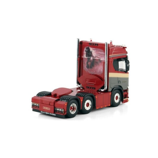 1:50 SCANIA FAASSE TRANSPORT R Highline CR20H 6X2 WSI  Red DIECAST Model