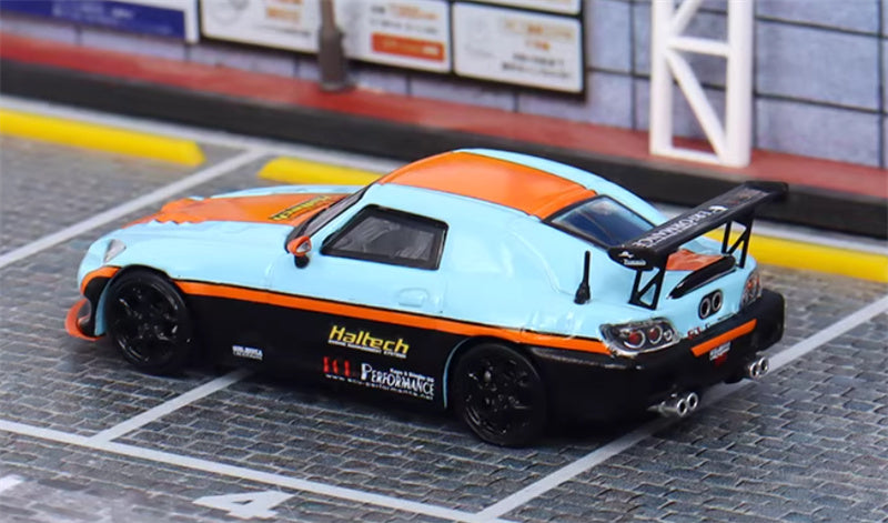 SW Honda S2000 Gulf Painting Limited Edition 499PCS ONLY 1:64 car Pre-built Model view8