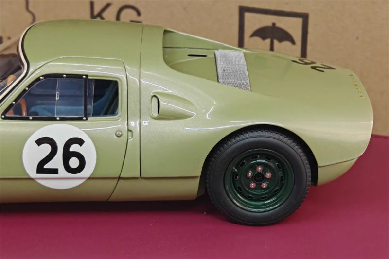CMC Porsche 904 Carrera GTS Silverstone 1964 #26 Grass green Limited Edition 1000PCS ONLY 1:18 Car Pre-built Model view3