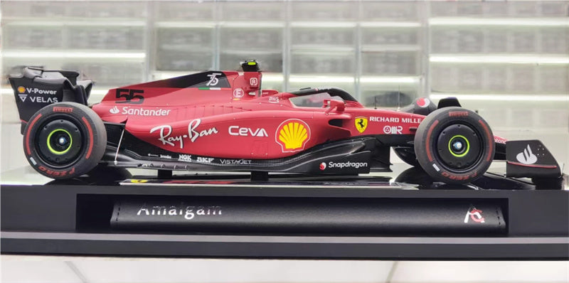 1:18 Ferrari F1-75 2022 red Amalgam sainz #55 Resin Car Model view3
