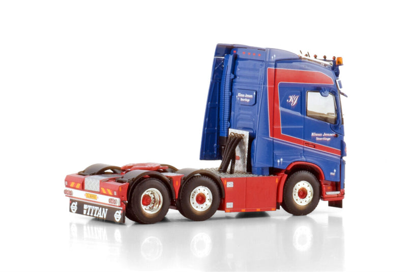 WSI VOLVO FH4 GLOBETROTTER 6X2 TWIN STEER Klaus Jensen 1:50 Truck Pre-built Model