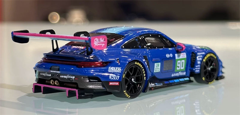 1:64 Porsche 991 GT3 R 2025 LeMans 24H Trends Hobby #90 DIECAST Civil Car Model