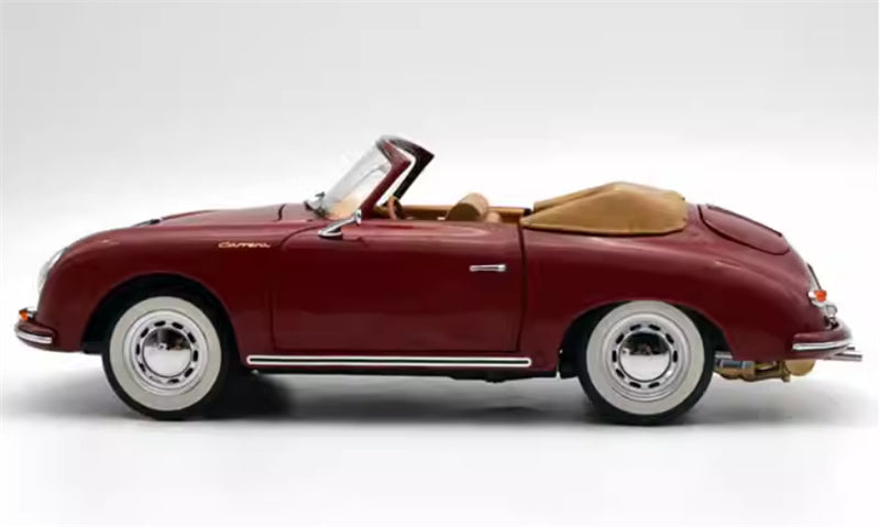 Schuco Porsche 356 A Carrera Cabriolet Red Limited Edition 1000PCS ONLY 1:18 Car Pre-built Model view6