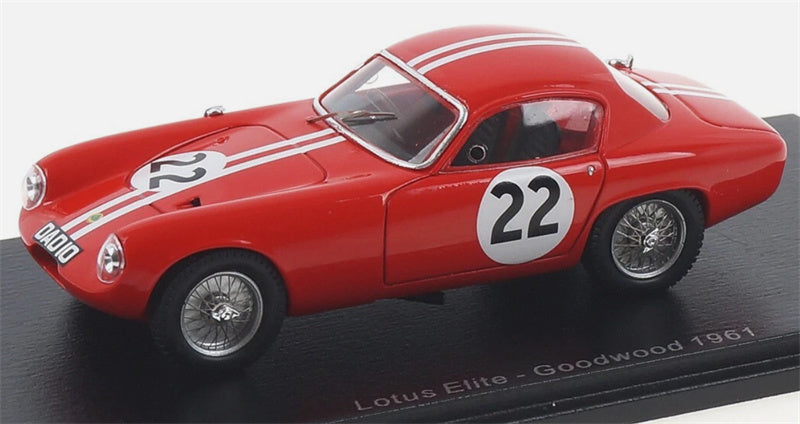 Spark Lotus Elite Goodwood #22 1961 L.LESTON Red DADIO 1:43 Car Pre-built Model view5