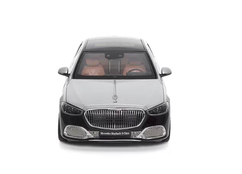 1:18 Mercedes Maybach S680 2021 black silver Almost Real  DIECAST Model
