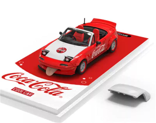1:64 Mazda MX-5 White/red COOL.CAR Limited Edition 500PCS ONLY DIECAST Civil Car Model