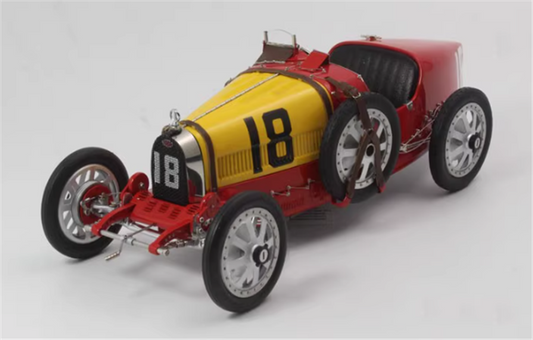 CMC Bugatti Type 35 #18 Red and yellow 1/18car Pre-a Model