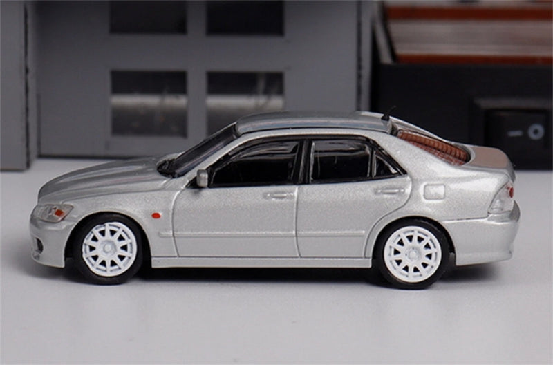 BBS Toyota Altezza RS200 SXE10 Silver Limited Edition 499pcs ONLY 1:64 Car Pre-built Model