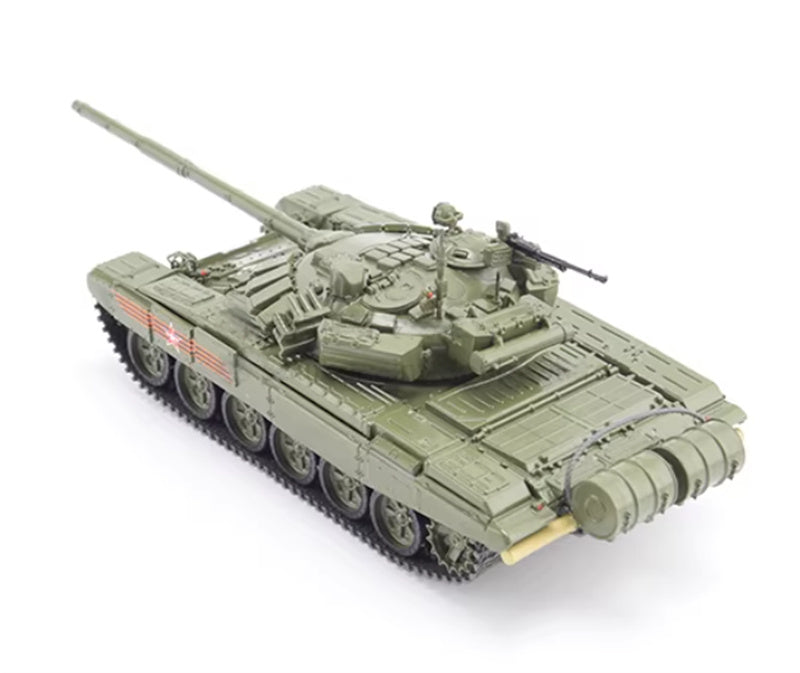 Modimio Russian T-72B3 main battle tank winter double champion army green 1:43 Tank Pre-built Airliner Model Display view2
