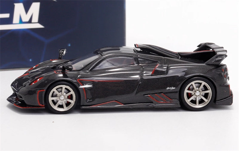 XF MODEL Pagani Imola supercar Black carbon 1:64 Car Pre-built Model view3