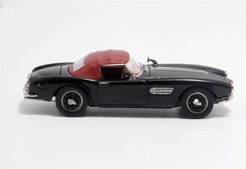 GFCC BMW 507 Roadster Retro Car 1957 Black Convertible Softtop 1:64 car Pre-built Model view5